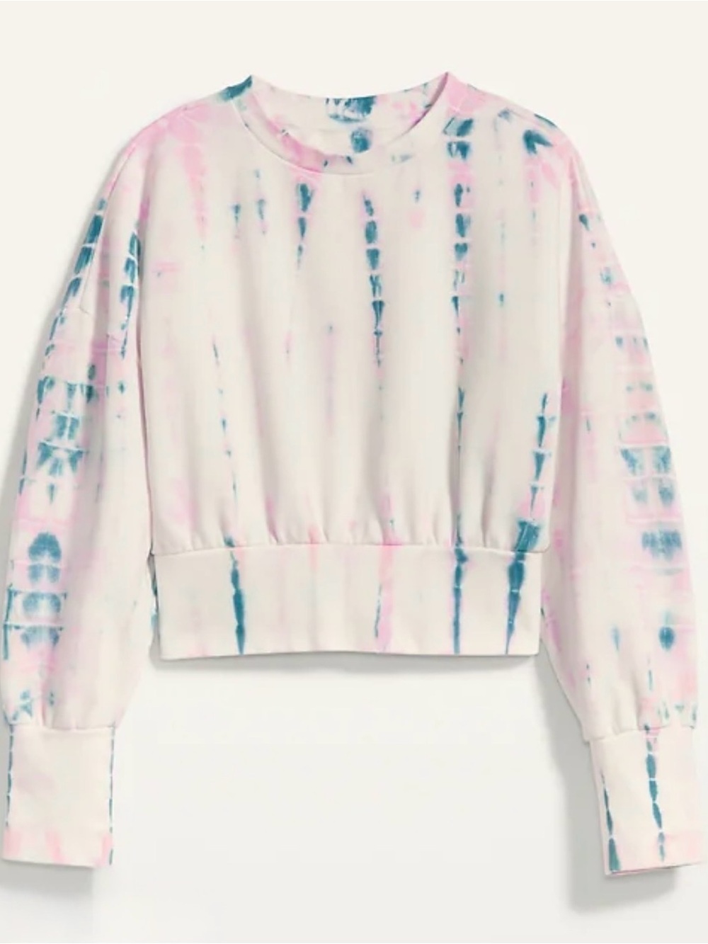 Old Navy Loose Tie-Dye Cropped 
Crew-neck Sweatshirt Size XL